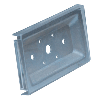 Naamplaathouder voor schroefmontage inclusief acryl afdekplaat